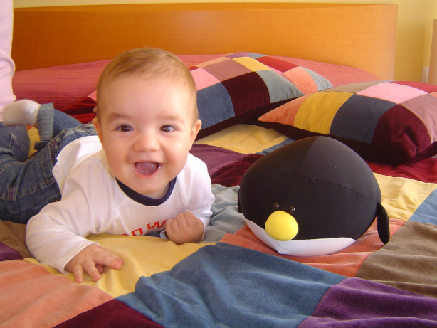 Martí i el seu nino Tux!