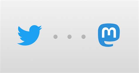 Logos de Twitter i Mastodon